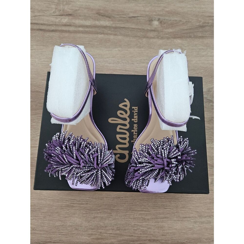 Charles David Purple Dainty High Heels Size 5.5 - Picture 3 of 13